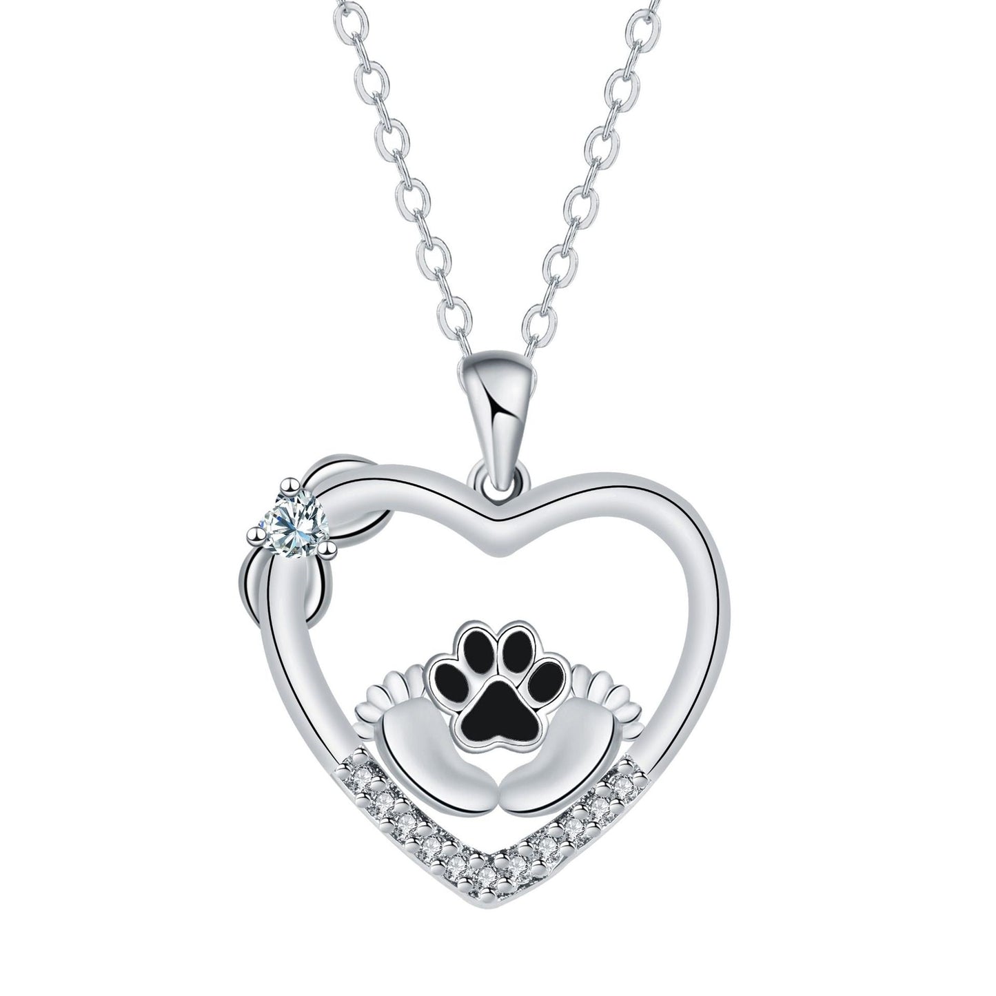 Little Feet Dog Paw Print Necklace VIP