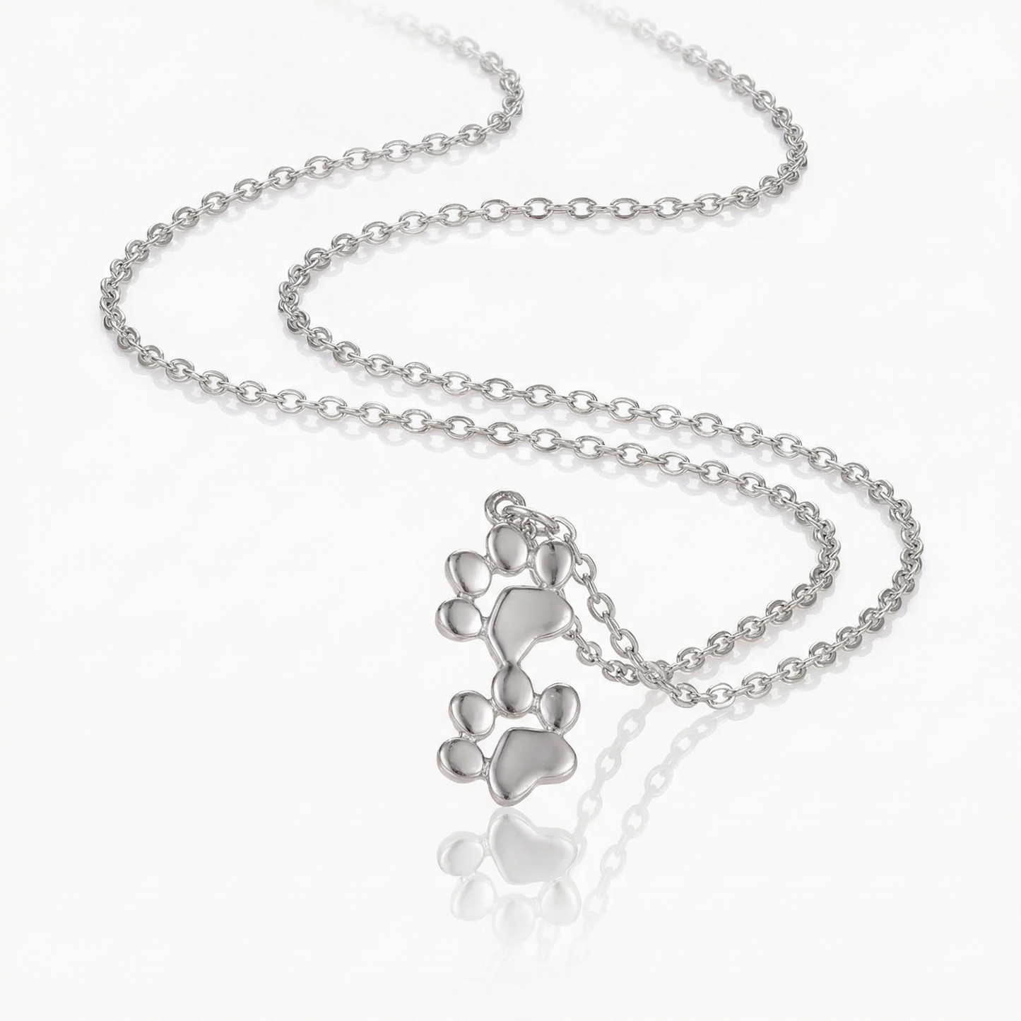 Double Stack Paw Necklace