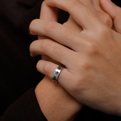 Paw Print Ring in Stainless Steel