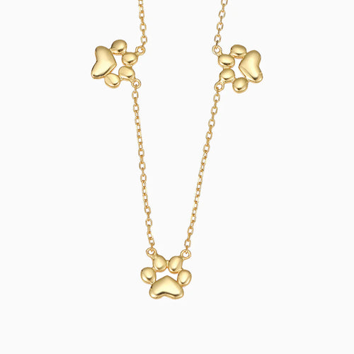 Trinity Paw Necklace