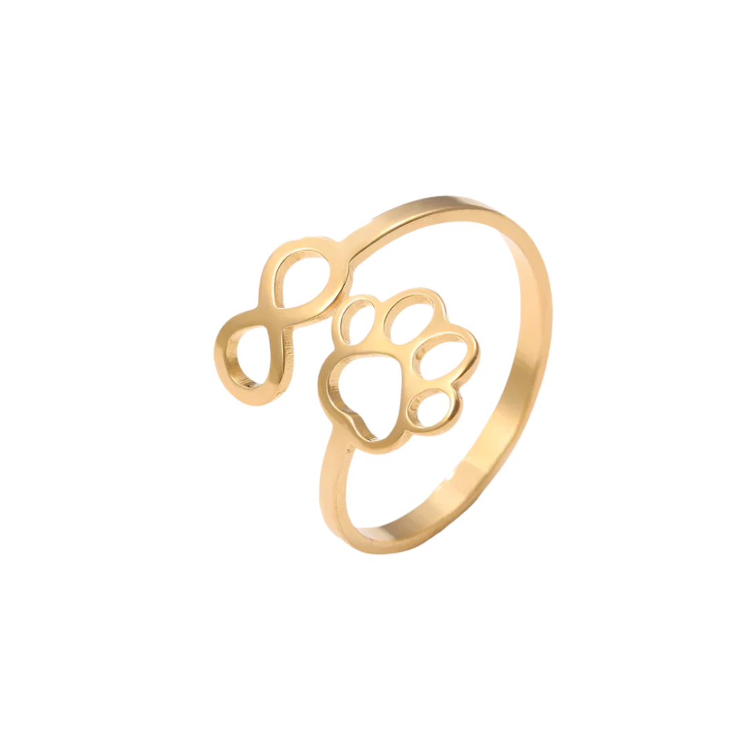 Infinity Paw Ring