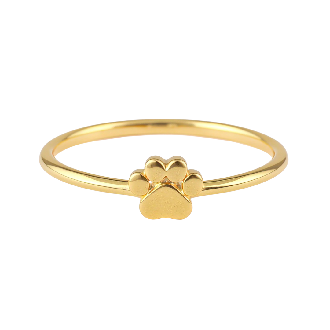 Gold Forever Paw Ring
