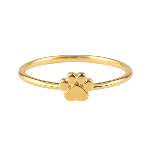 Gold Forever Paw Ring