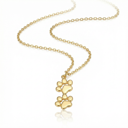Double Stack Paw Necklace