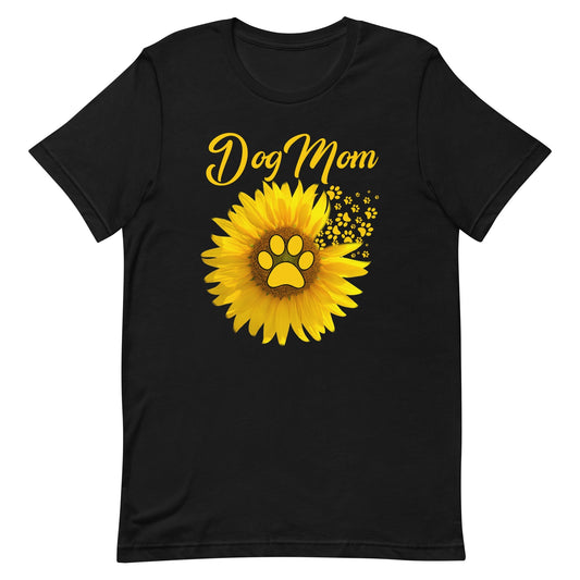Sunflower Dog Mom T-Shirt